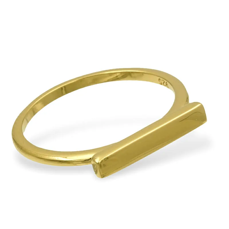 Bar Ring Gold
