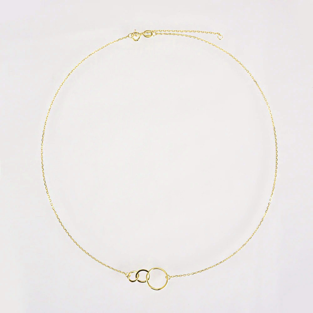 Kreis Halskette Gold