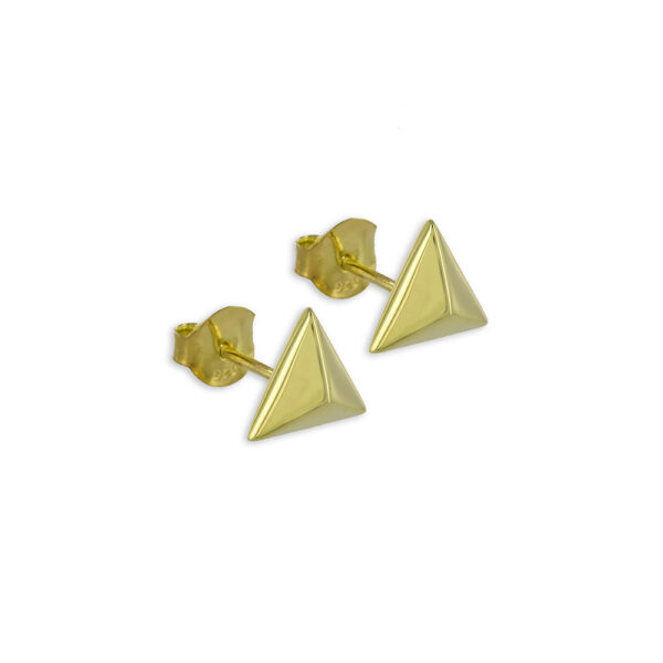 Ohrstecker Dreieck Gold