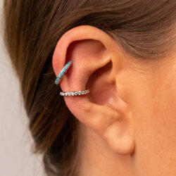 Ear Cuff Simple Silber Basic
