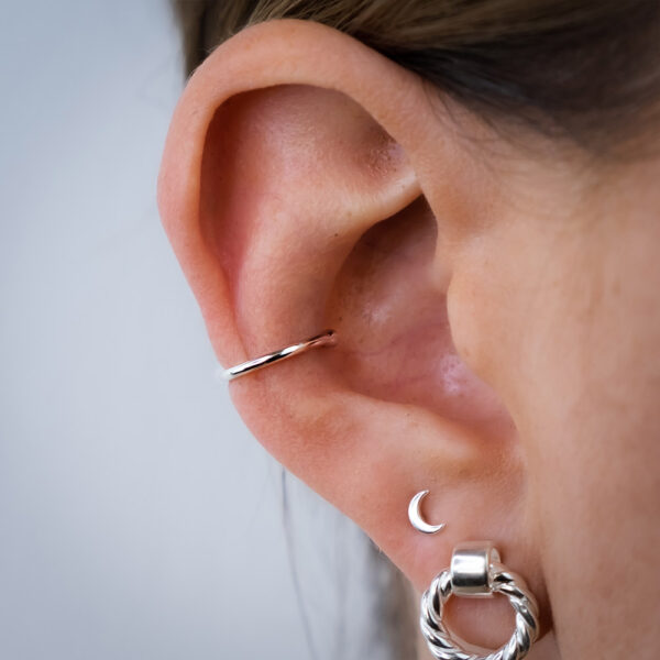 Ear Cuff Silber modern