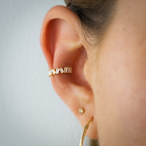 Moderner Ear- Cuff Gold