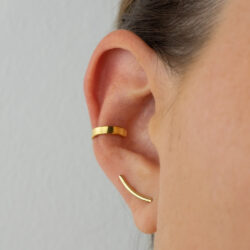 Ear Cuff Gold Ohrmanschette Ohrclip modern und edel