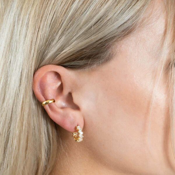 Geometric Ear Cuff Gold